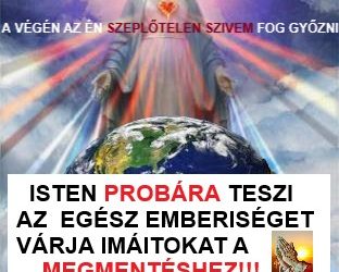 Üzenetek a SZŰZANYÁTÓL péntek 13.03.2020
